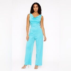 Vintage 1970s women’s one piece wide leg jumpsuit